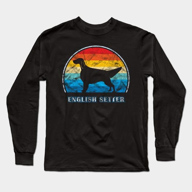 English Setter Vintage Design Dog Long Sleeve T-Shirt by millersye